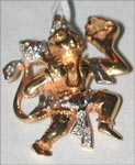 Code KJDL GL-12Gold 18 ktWeight 3.86 gmsHanuman, click here to see large picture.