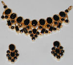 Code KJGJS 2721Blue Sapphire Pendent Set, click here to see large picture.