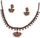 Code KJGJC 2901Blue Sapphire & Ruby Set, click here to see large picture.