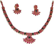 Code KJGJC 2902Blue Sapphire & Ruby Set, click here to see large picture.