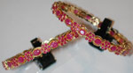 Code KJGJR 2513Ruby Bangles, click here to see large picture.