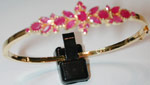 Code KJGJR 2526Ruby Bracelet, click here to see large picture.