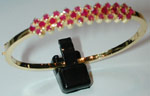 Code KJGJR 2527Ruby Bracelet, click here to see large picture.